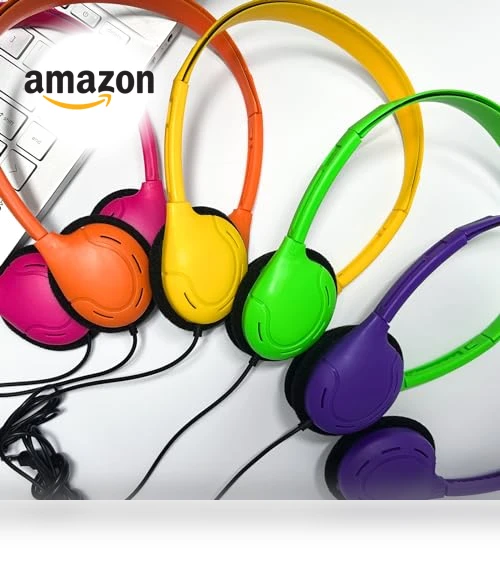 Bulk Headphones for Kids — In-Ear Headphones, WAHUWAY