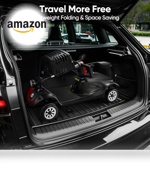 Compact 4 Wheel Mobility Scooter — Push Scooters, VERPAL