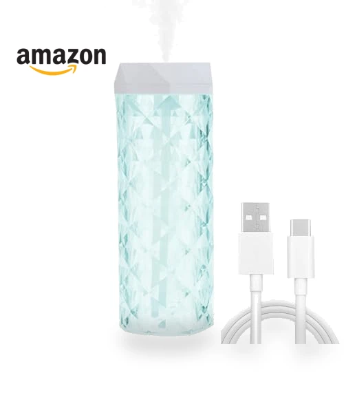 Crystal Humidifier with LED Night Light — Air Moisturizers