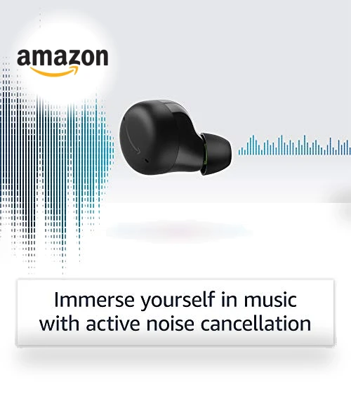 Echo Buds with Active Noise Cancellation — In-Ear Headphones, Amazon