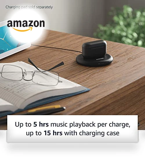 Echo Buds with Active Noise Cancellation — In-Ear Headphones, Amazon
