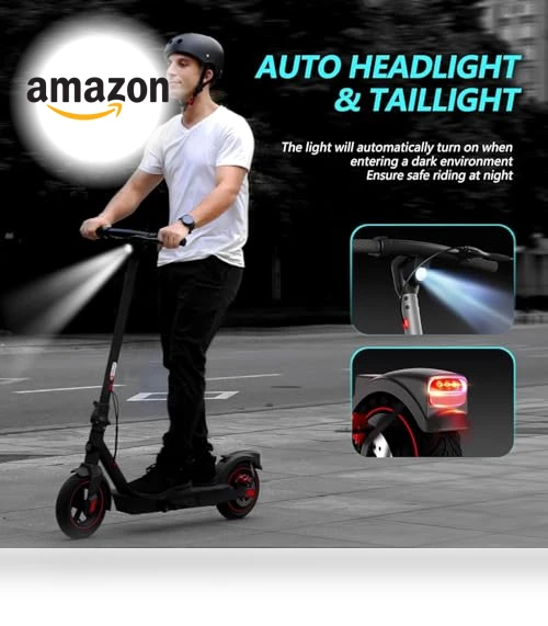 Electric Scooter with Rear Suspension — Push Scooters, SISIGAD