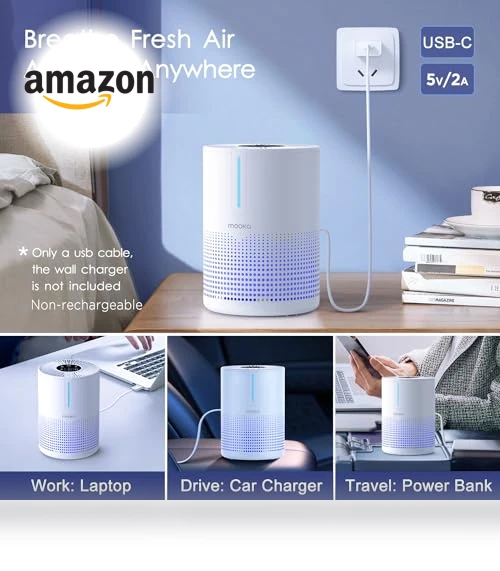 H13 HEPA Air Purifier — Activated Carbon Air Purifiers, Mooka