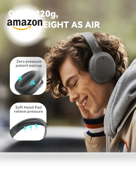 Hybrid Active Noise Cancelling Headphones — Over-Ear Headphones, EDIFIER