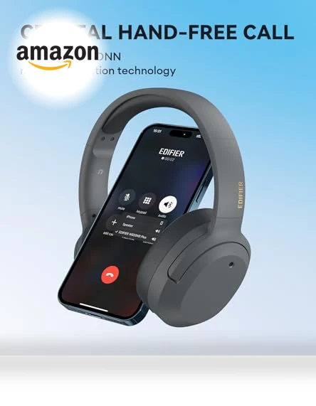 Hybrid Active Noise Cancelling Headphones — Over-Ear Headphones, EDIFIER