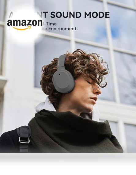Hybrid Active Noise Cancelling Headphones — Over-Ear Headphones, EDIFIER