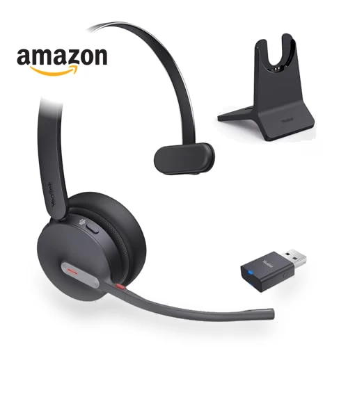 Hybrid Wireless Headset Dongle & Charging Stand — Headsets, Yealink