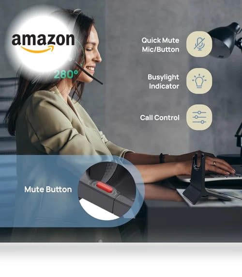 Hybrid Wireless Headset Dongle & Charging Stand — Headsets, Yealink