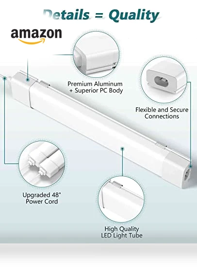 LED Shop Light With Plug — Strobe Lights, WNSNOU