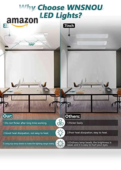LED Shop Light With Plug — Strobe Lights, WNSNOU