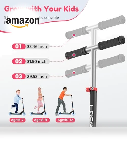 Light Up Kick Scooter — Push Scooters, TONBUX