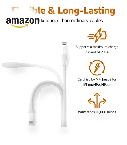 MFi Certified USB-C to Lightning Fast Charging Cable — Chargers, Amazon Basics