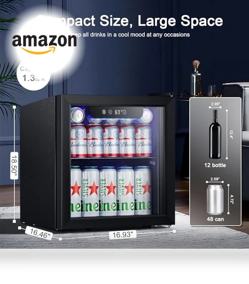 Mini Fridge Cooler — Drink Coolers, Antarctic Star