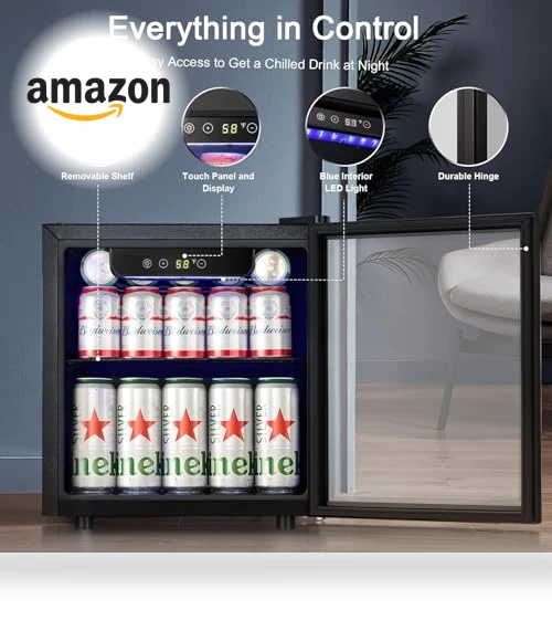 Mini Fridge Cooler — Drink Coolers, Antarctic Star