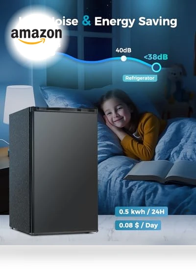 Mini Fridge with Freezer — Mini Fridges, Feelfunn