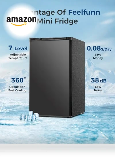 Mini Fridge with Freezer — Mini Fridges, Feelfunn