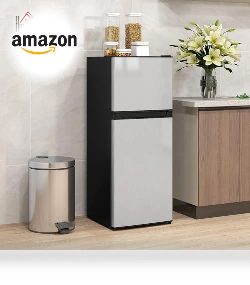 Mini Fridge with Freezer — Mini Fridges, HOMCOM