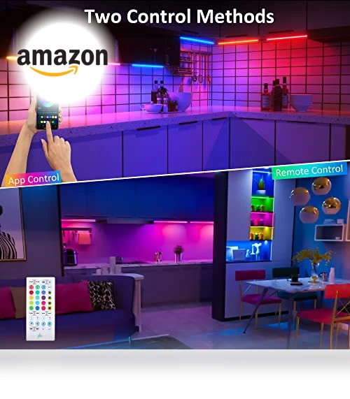 RGB Under Cabinet Lights Kit — LED Strips, Benreom