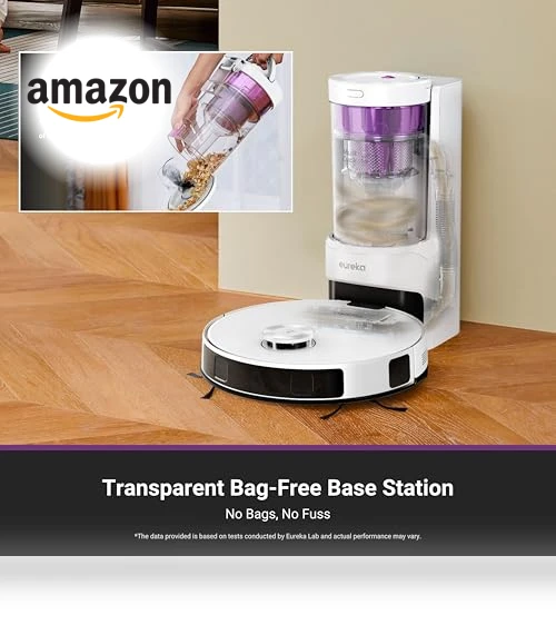 Robot Vacuum with Bagless Self Emptying Station — Vacuums, Eureka