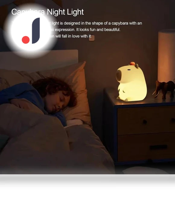 Silicone LED Capybara Night Light — Night Lights, For Season