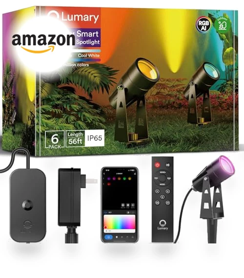 Smart Landscape Lights — Outdoor Security & Flood Lighting, Lumary