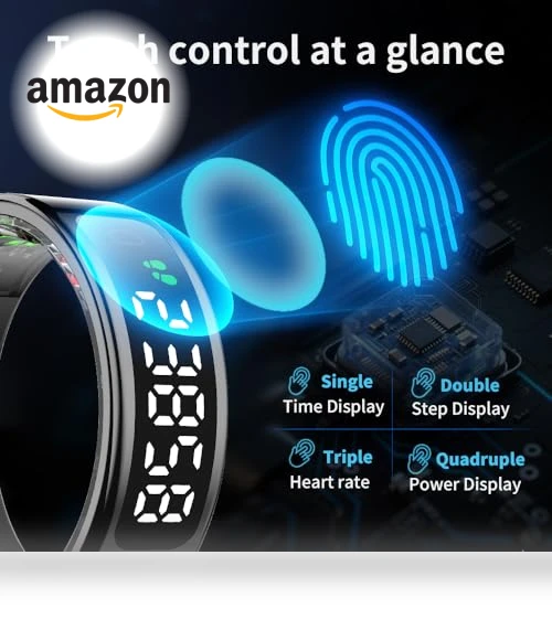 Smart Ring - Sleep Tracker with Heart Rate, Blood Oxygen, Step Counter — Wearable Accessories, UouNeaCo