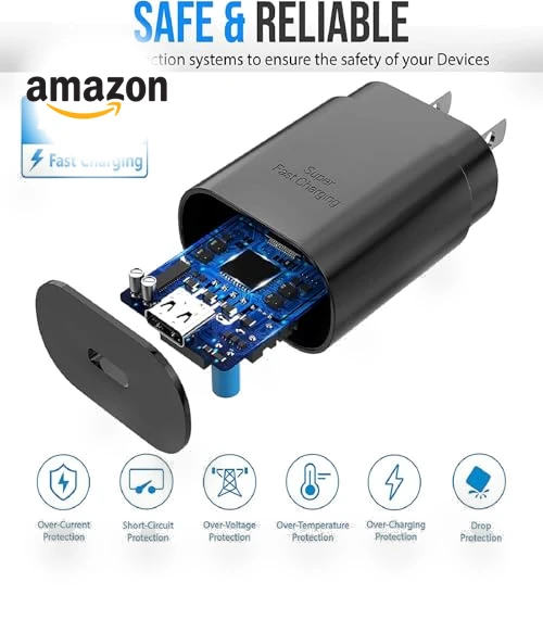 Super Fast Charging 25W USB C Wall Charger Block with 6ft Type C Charger Cable — Chargers, Guangdong Sangu Technology Co Ltd