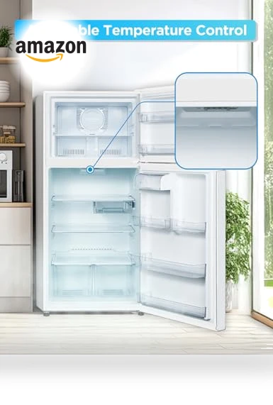 Top Mount Refrigerator with Freezer — Mini Fridges, Commercial Cool