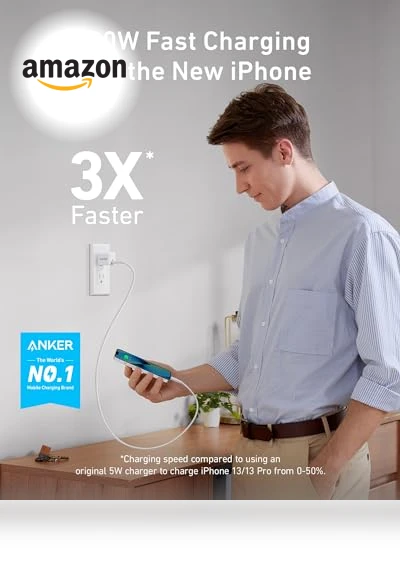 USB C Charger Block with Lightning Cable — Chargers, Anker