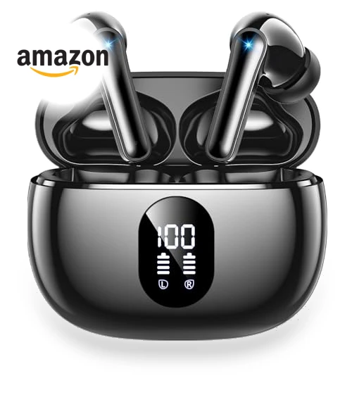 Wireless Earbuds with Big Bass Stereo Sound — In-Ear Headphones, ZZU