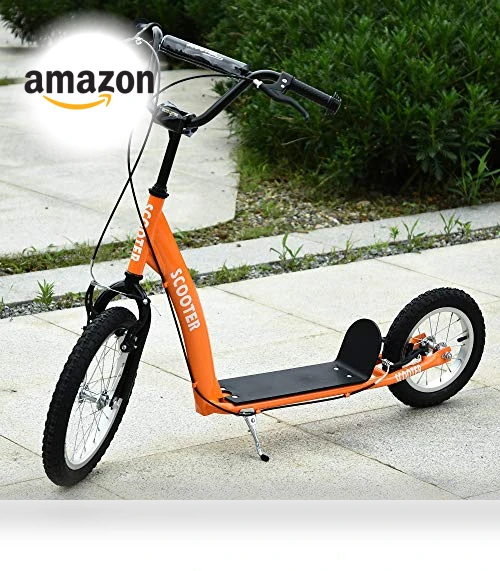 Youth Scooter Kick Scooter for Kids — Push Scooters, Aosom