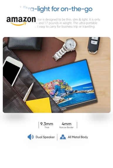 144Hz Portable Gaming Monitor — Display Solutions, ARZOPA