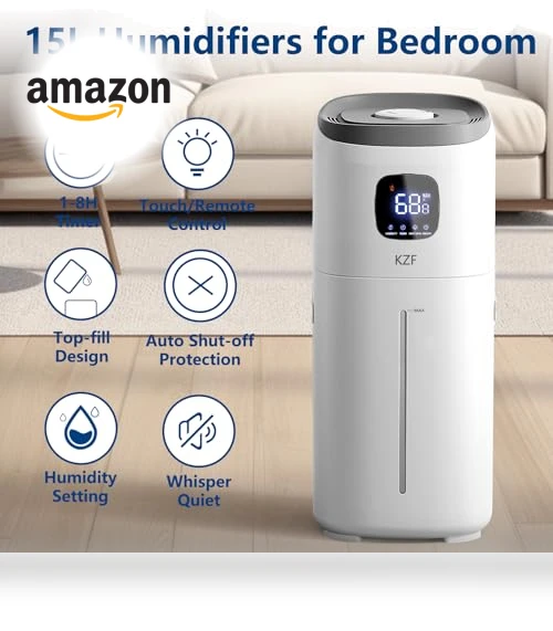 15L Humidifiers for Bedroom Large Room — Air Moisturizers, KZF