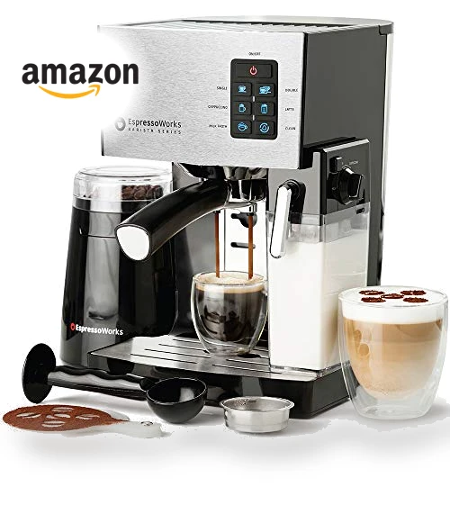 19-Bar Espresso, Cappuccino and Latte Maker 10-Piece Set — Coffee & Espresso Combos, EspressoWorks