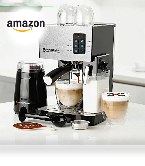 19-Bar Espresso, Cappuccino and Latte Maker 10-Piece Set — Coffee & Espresso Combos, EspressoWorks