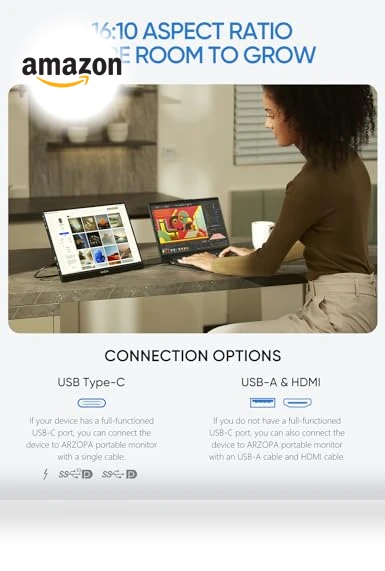 2.5K Portable Monitor — Display Solutions, ARZOPA