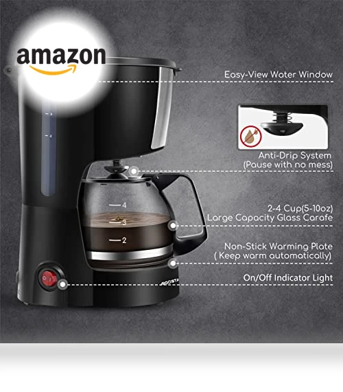 4 Cup Coffee Maker — Brewing Excellence, Aigostar