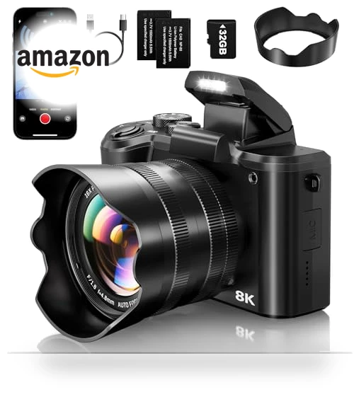 8K Digital Camera for Photography — Camcorder, XNSIAKXA