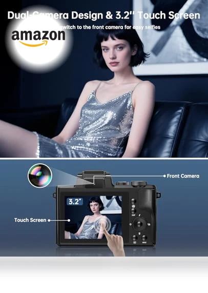 8K Digital Camera for Photography — Camcorder, XNSIAKXA