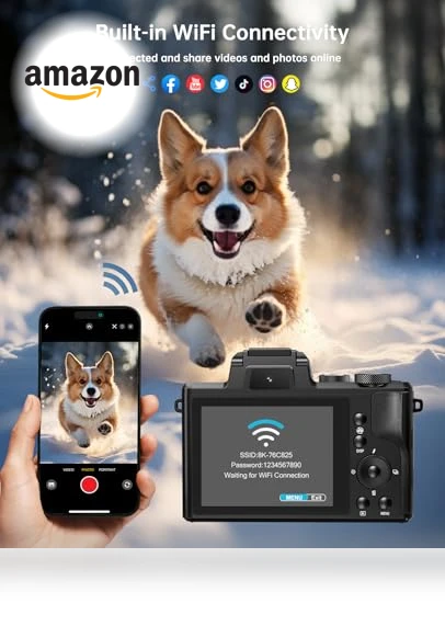 8K Digital Camera for Photography — Camcorder, XNSIAKXA