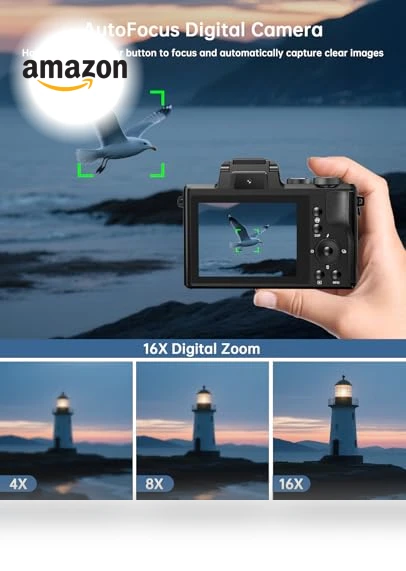 8K Digital Camera for Photography — Camcorder, XNSIAKXA