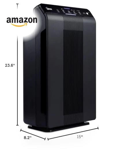 Air Purifier with True HEPA, PlasmaWave and Odor Reducing Washable AOC Carbon Filter — Activated Carbon Air Purifiers, Winix