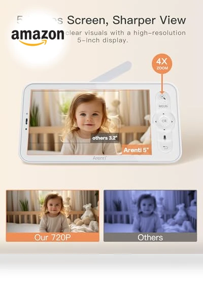 Baby Monitor with 2 Cameras — Baby Monitors, ARENTI