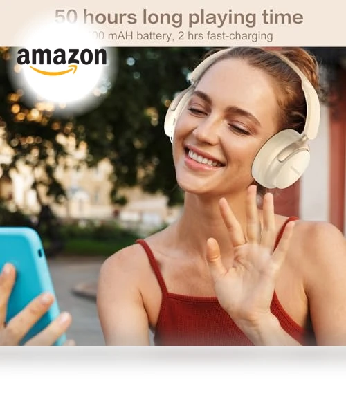 Bluetooth Headphones Over Ear — Over-Ear Headphones, RORSOU