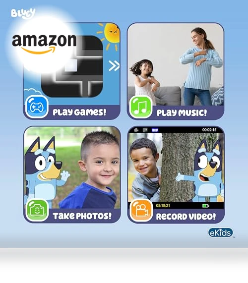 Bluey Kids Camera with SD Card — Interactive Learning Devices, eKids