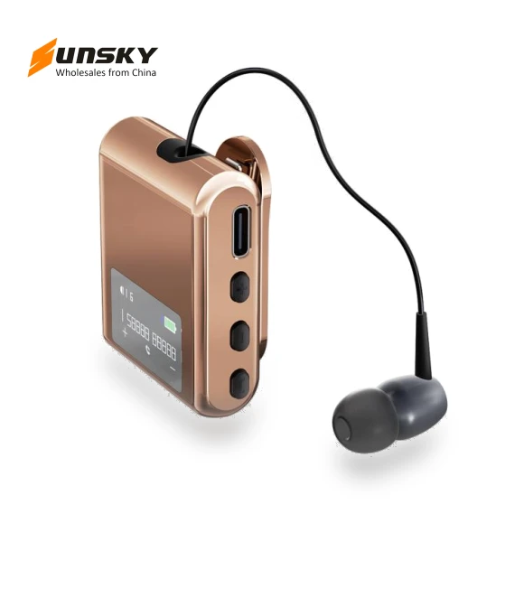 Business Lavalier Single Ear Bluetooth Earphones — Bluetooth Headsets
