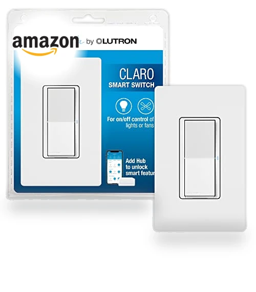 Claro Smart Switch with Wall Plate — Dimmer Switches, Lutron
