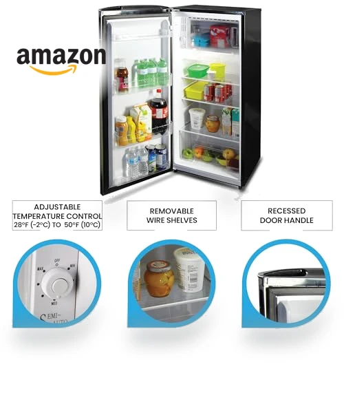 Compact Refrigerator with Freezer — Mini Fridges, Koolatron