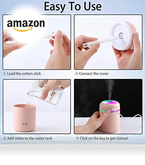 Cool Mist Portable Mini Humidifiers — Air Moisturizers, Mudder