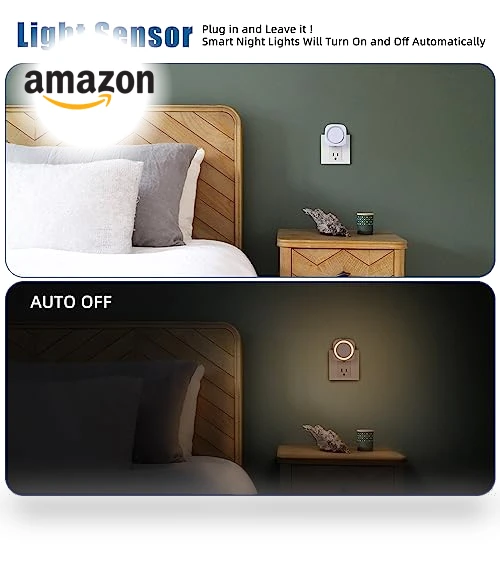 Dimmable Night Light with Dust to Dawn Sensor — Night Lights, EHENMALOM